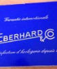 Eberhard & Co. raro certificato di garanzia depoca blu